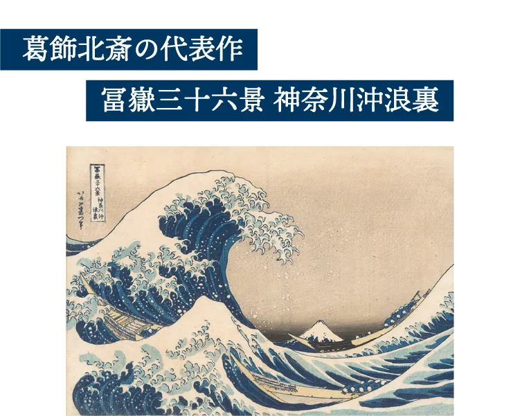 葛飾北斎の代表作 冨嶽三十六景 神奈川沖浪裏