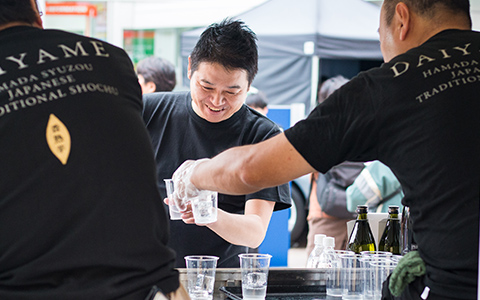 写真：だいやめ試飲イベントの様子